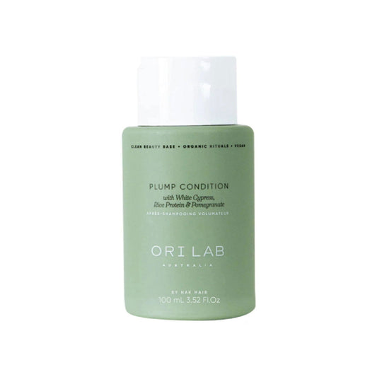 Hair conditioner bottle, travel size 100ml, green bottle with white cap