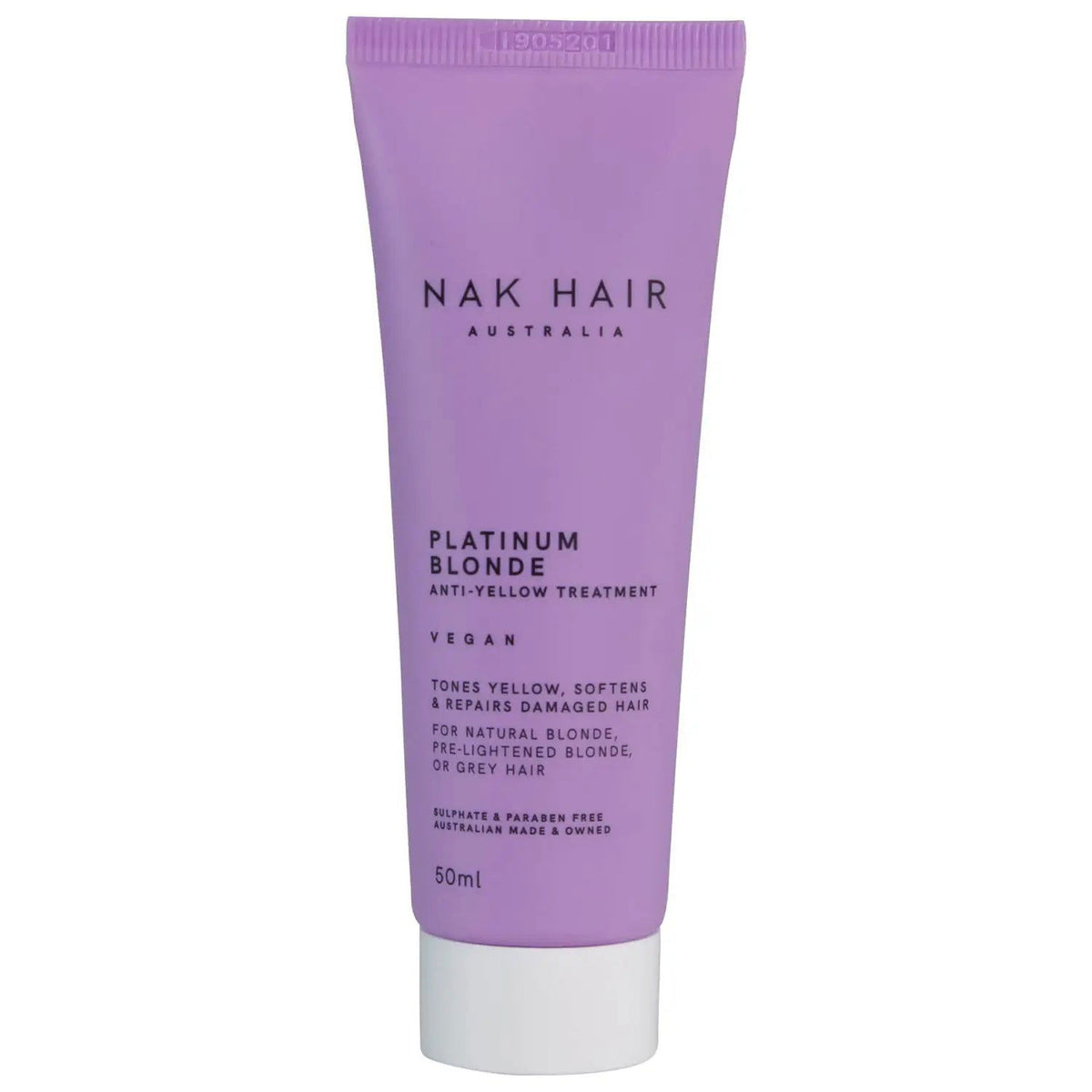 NAK Hair Platinum Blonde Anti-Yellow Treatment TRAVEL 50ml - Kess Hair and Beauty