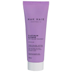 NAK Hair Platinum Blonde Anti-Yellow Treatment TRAVEL 50ml - Kess Hair and Beauty