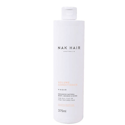 NAK Hair volume conditioner bottle, white pumpless container, 375 ml