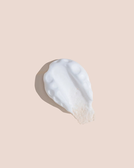 White styling foam clump