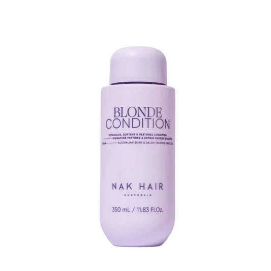 Violet blonde conditioner bottle with Blonde Condition label, 350 ml.