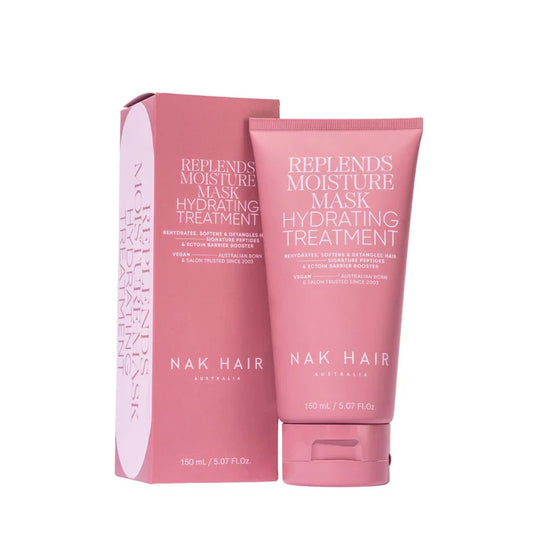 Pink hydrating hair moisture mask treatment tube and box, 150 ml