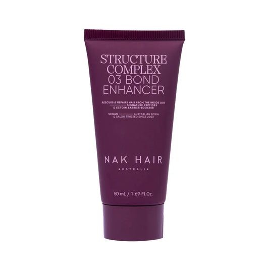 Hair bond enhancer travel-size tube, dark purple, 50 ml, screw-top cap