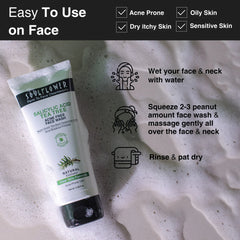 SoulFlower - 2% Salicylic Acid Tea Tree Acne Free Face Wash 100ml
