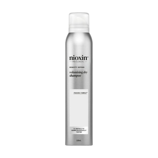 Nioxin volumizing dry shampoo bottle, 180ml, white label