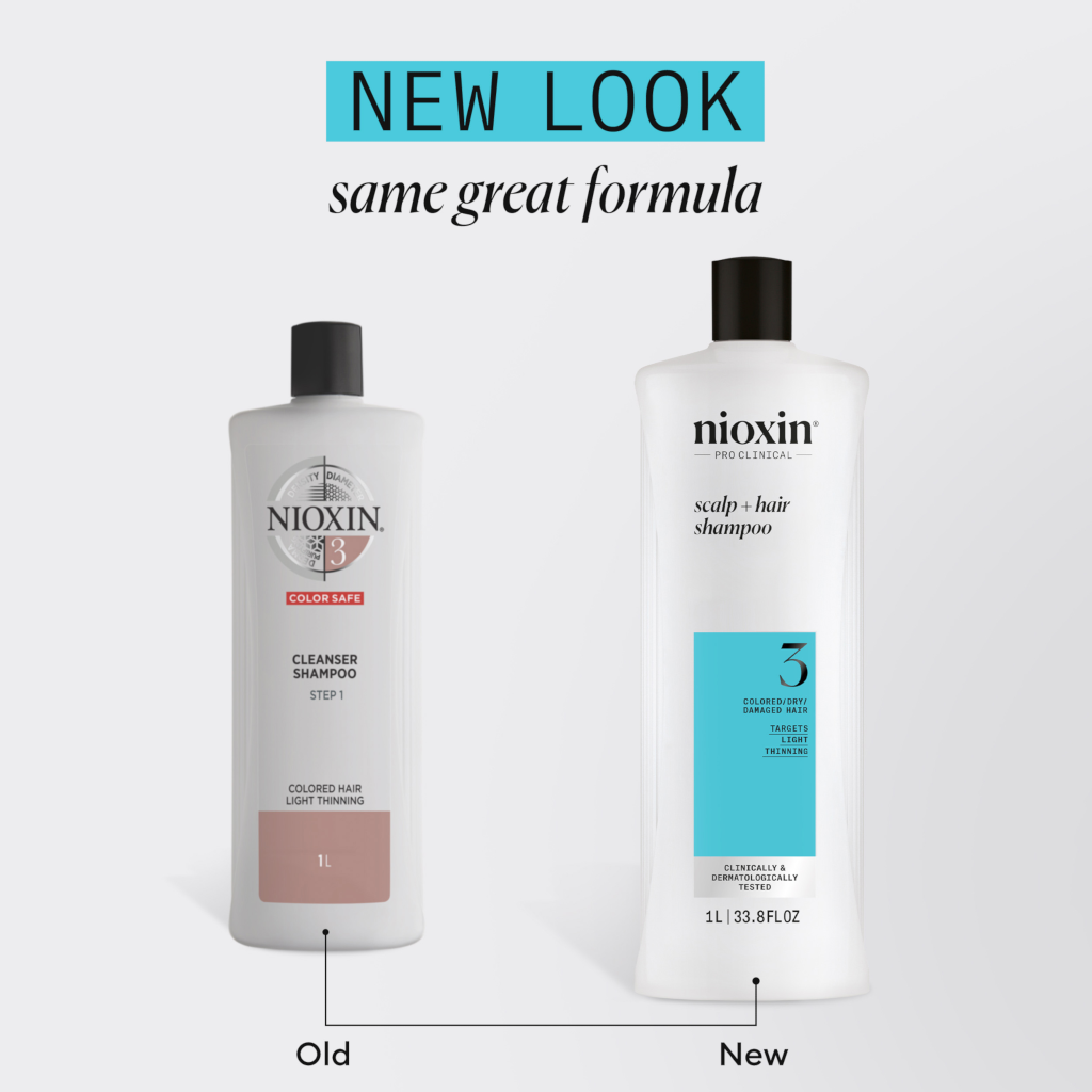 Nioxin System 3 Scalp + Hair Thickening Shampoo for Damaged Hair with Light Thinning 1 Litre