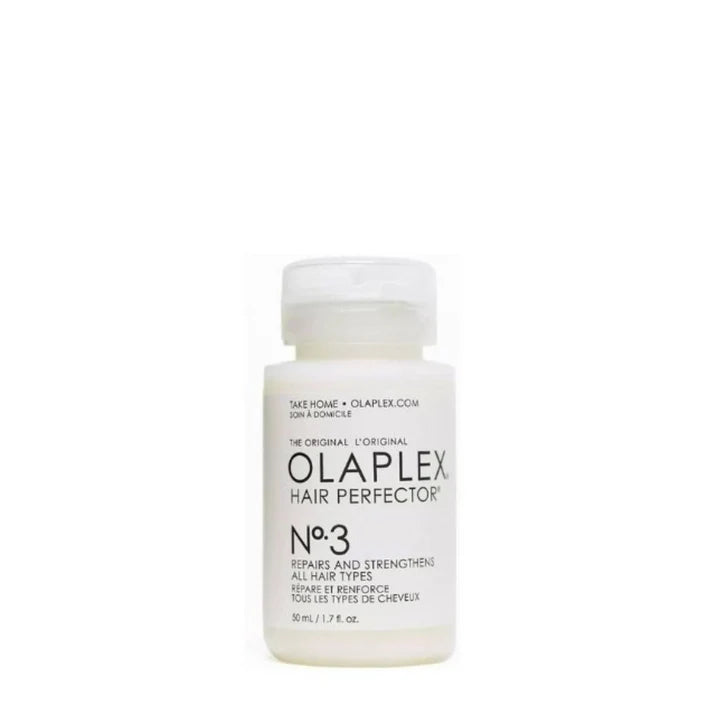 Olaplex Hair Perfector No.3 hair treatment bottle with white cap