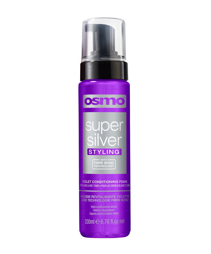 Osmo Super Silver Violet Conditioning Foam 245ml - Kess Hair and Beauty