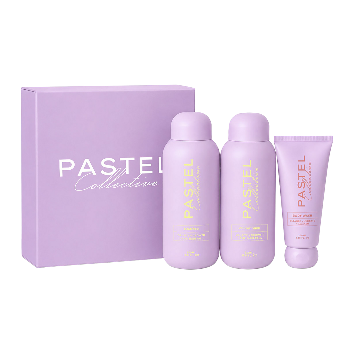 Pastel Collective Density Shampoo 350ml + Density Conditioner 350ml + Density Weekly Wash 100ml Gift Set