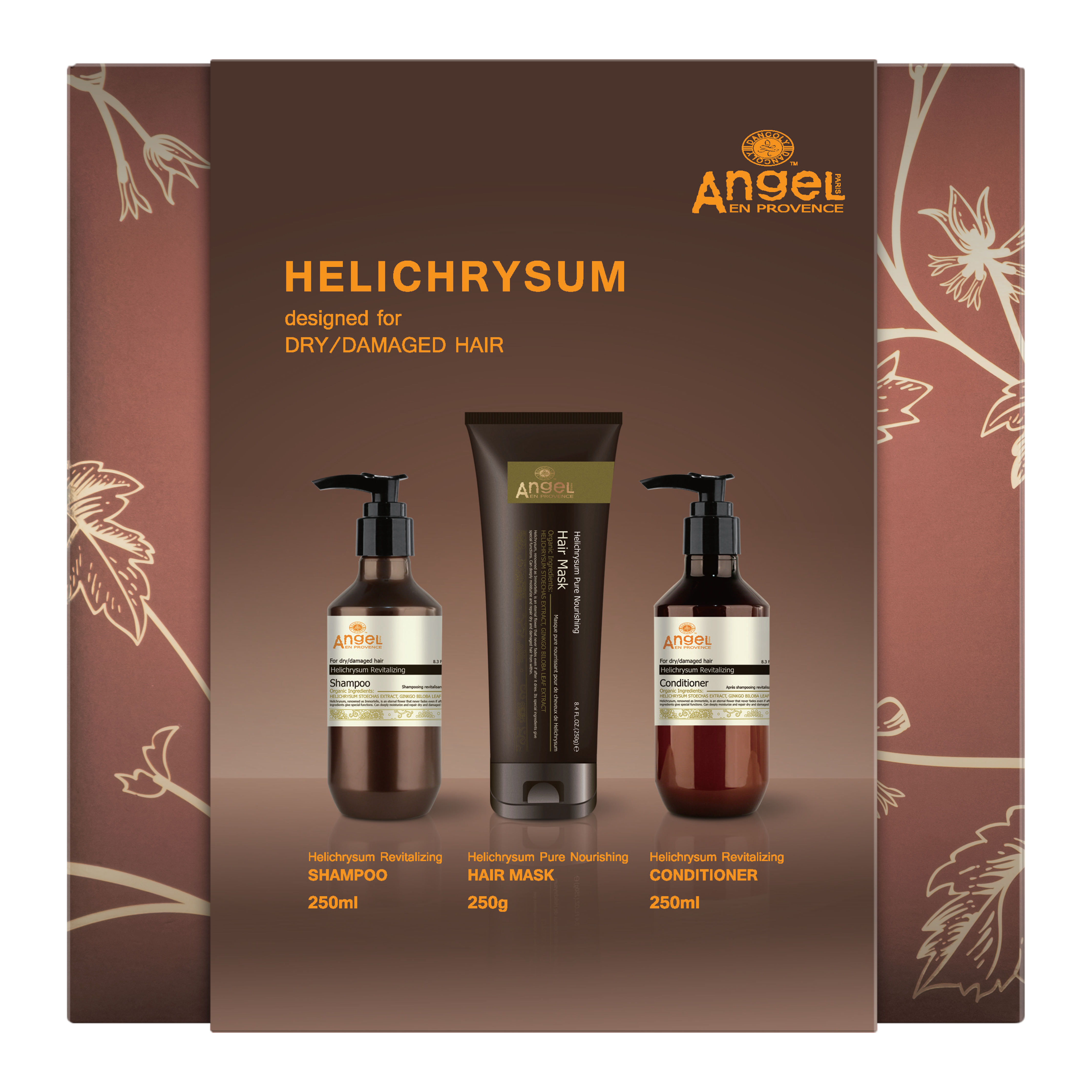 Angel En Provence Helichrysum Revitalizing Shampoo, Conditioner & Hair Mask Holiday Gift Set 2026