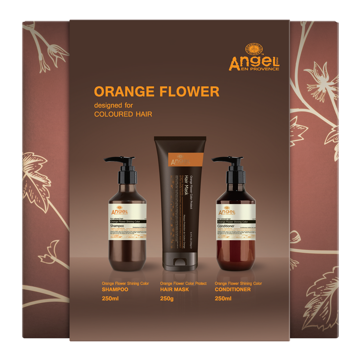 Angel En Provence Orange Flower Colour Shampoo, Conditioner & Hair Mask Holiday Gift Set 2026