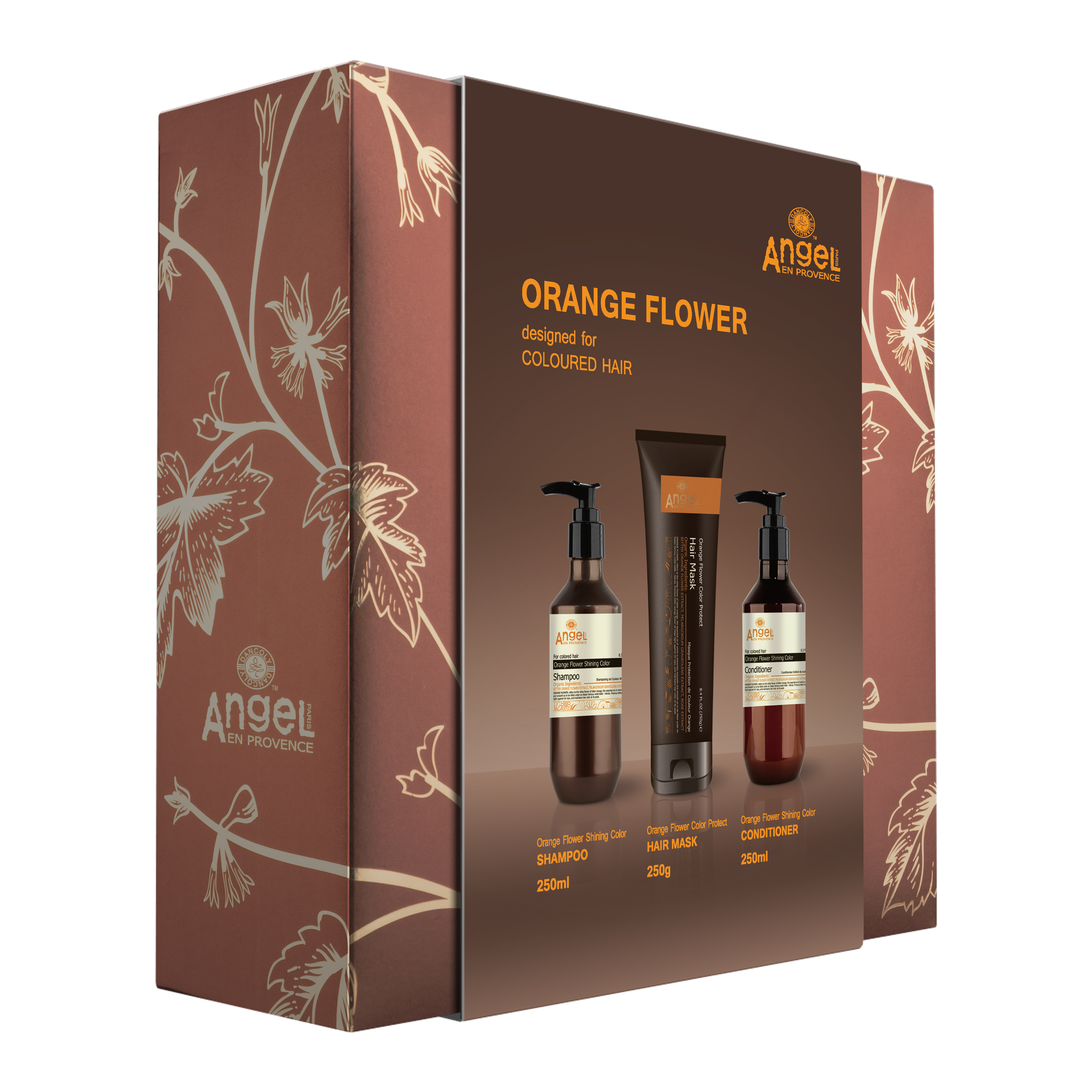 Angel En Provence Orange Flower Colour Shampoo, Conditioner & Hair Mask Holiday Gift Set 2026 - Image 2