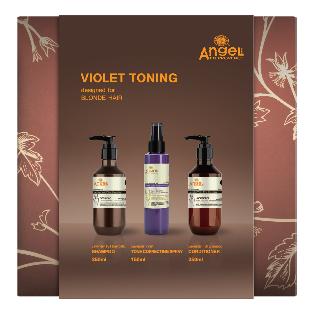 Angel En Provence Lavender Violet Toning Shampoo, Conditioner & Tone Correcting Spray Holiday Gift Set 2026