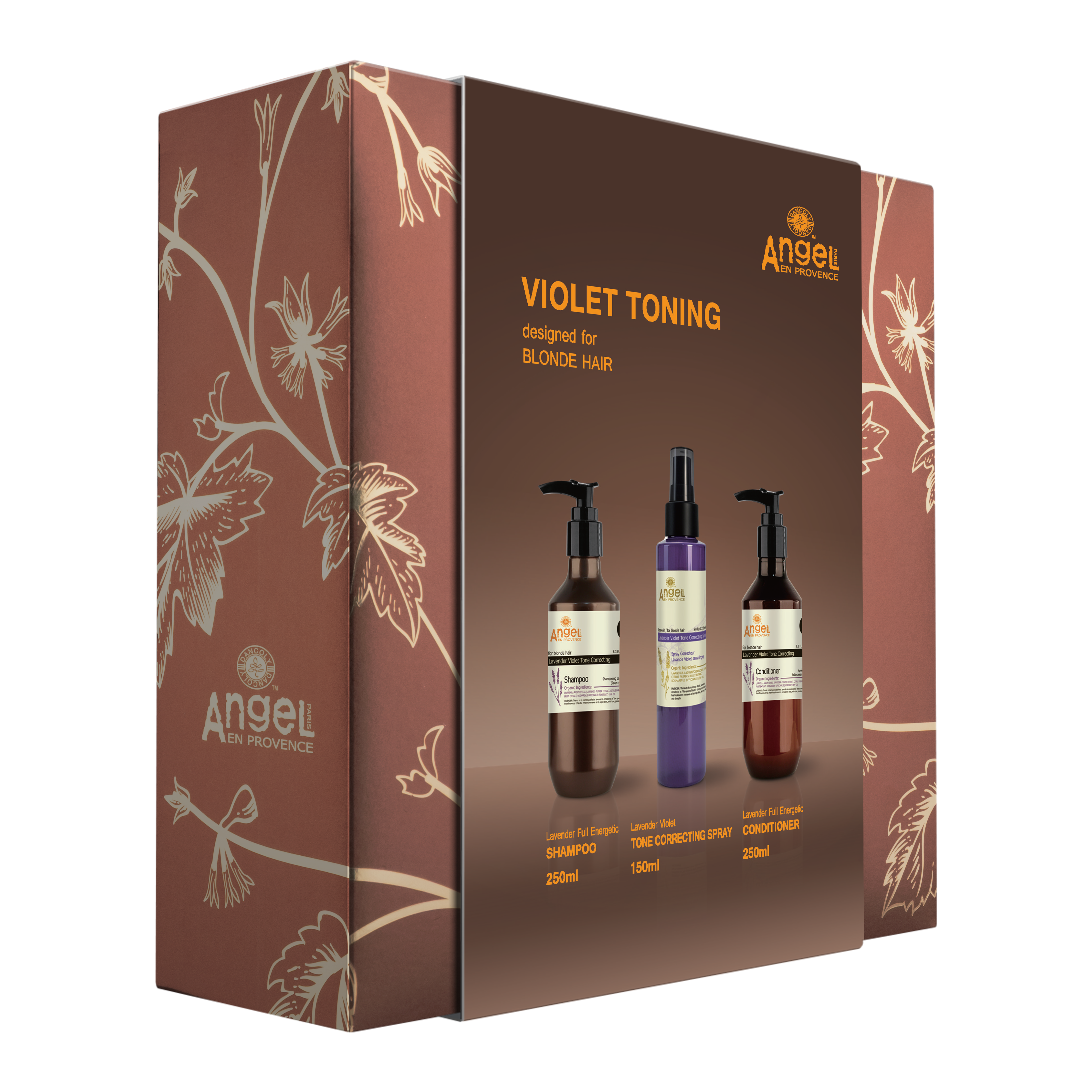 Angel En Provence Lavender Violet Toning Shampoo, Conditioner & Tone Correcting Spray Holiday Gift Set 2026 - Image 2