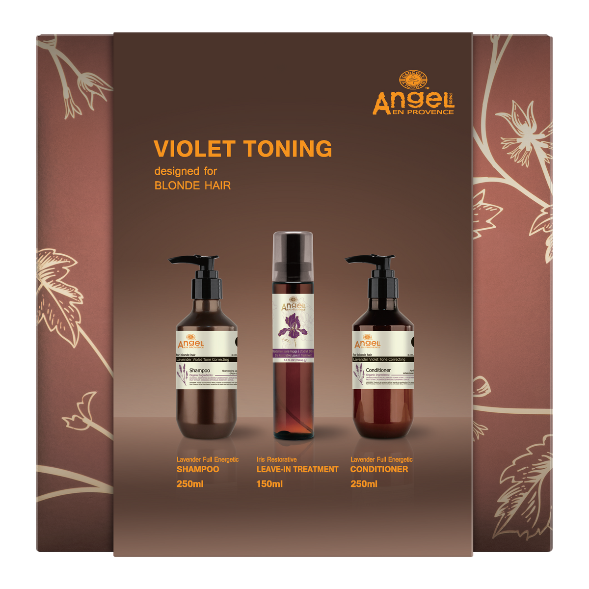 Angel En Provence Lavender Violet Toning Shampoo, Conditioner & Leave-In Treatment Holiday Gift Set 2026