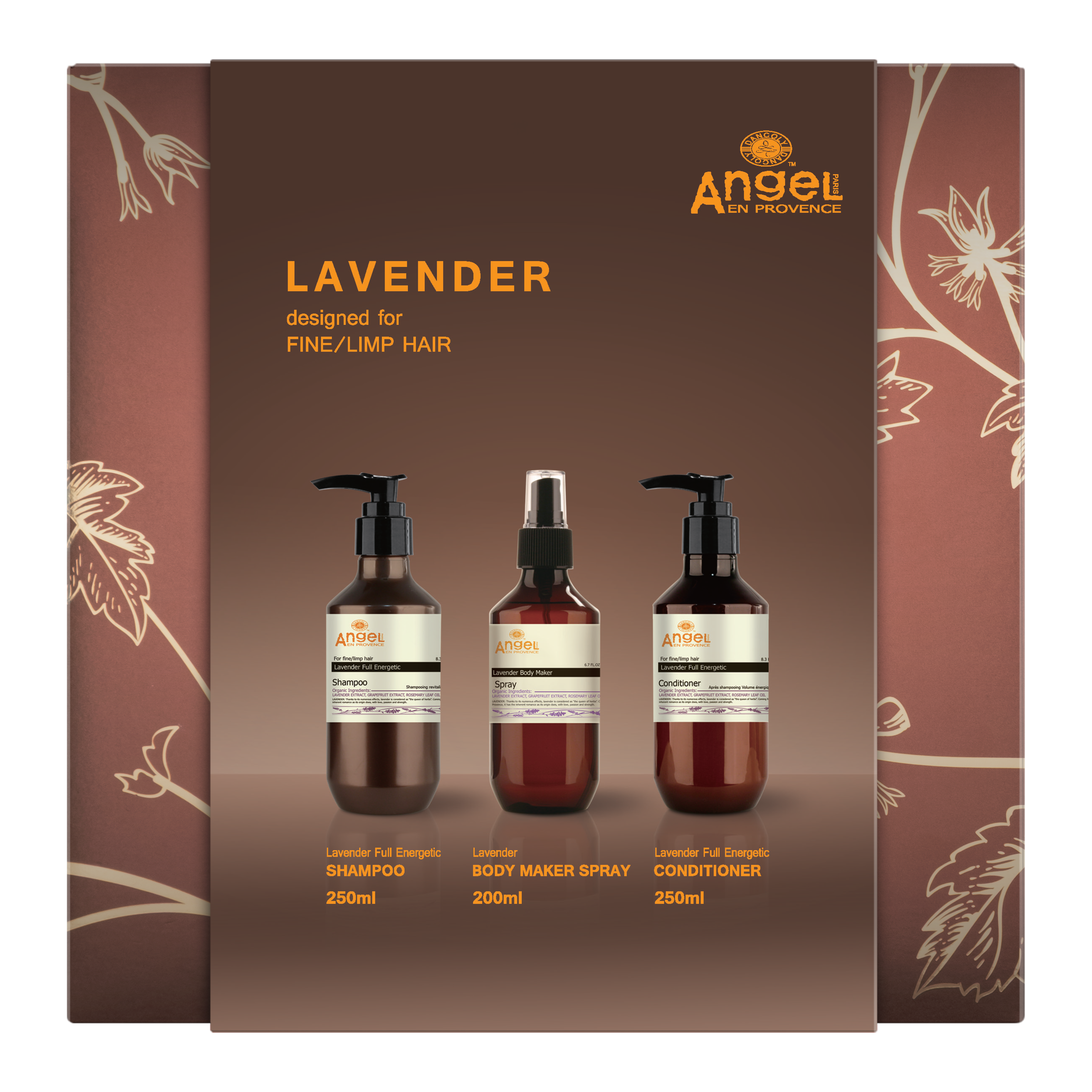 Angel En Provence Lavender Full Energetic Shampoo, Conditioner & Body Maker Spray Holiday Gift Set 2026