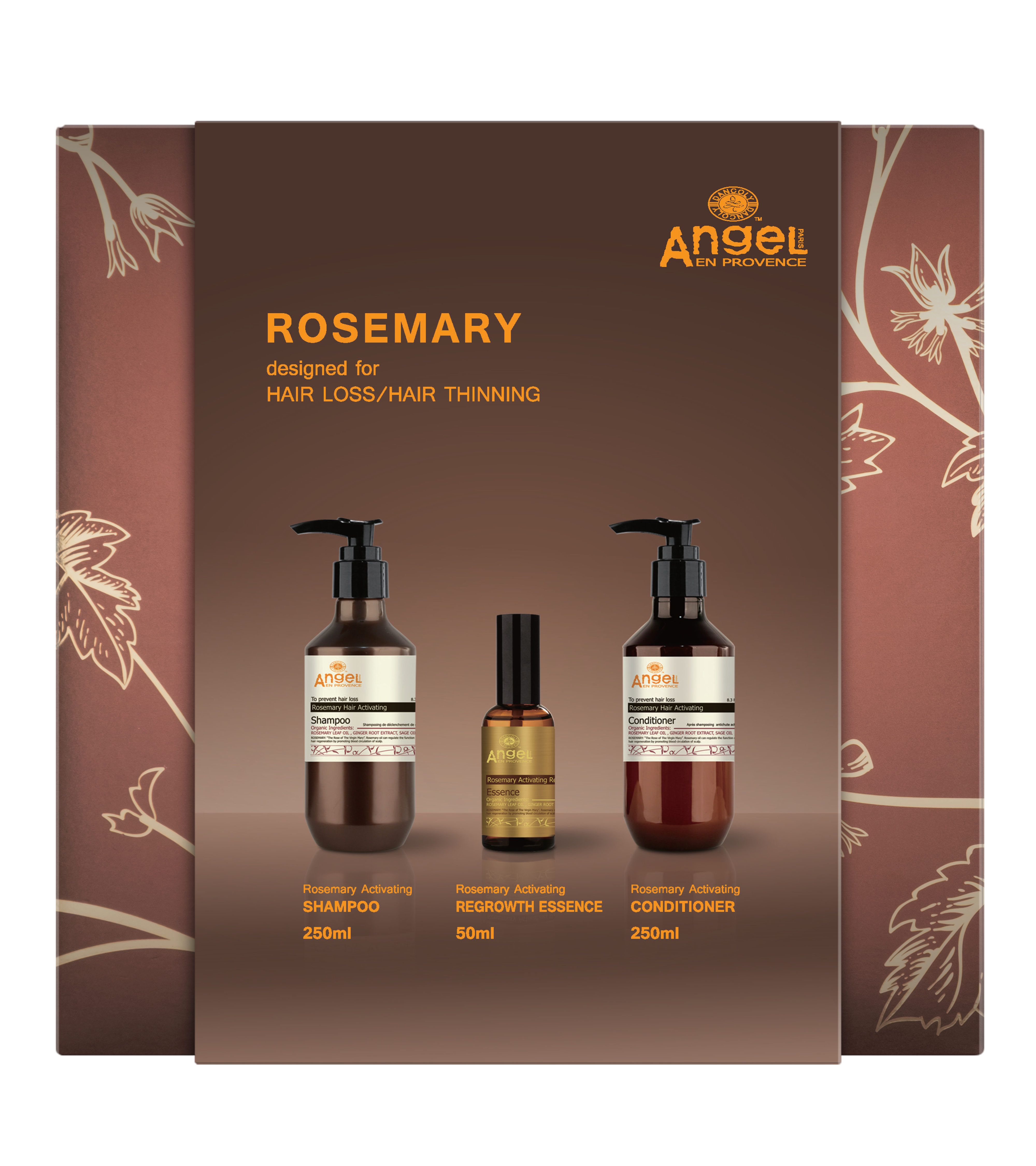 Angel En Provence Rosemary Hair Activating Shampoo, Conditioner & Regrowth Essence Holiday Gift Set 2026