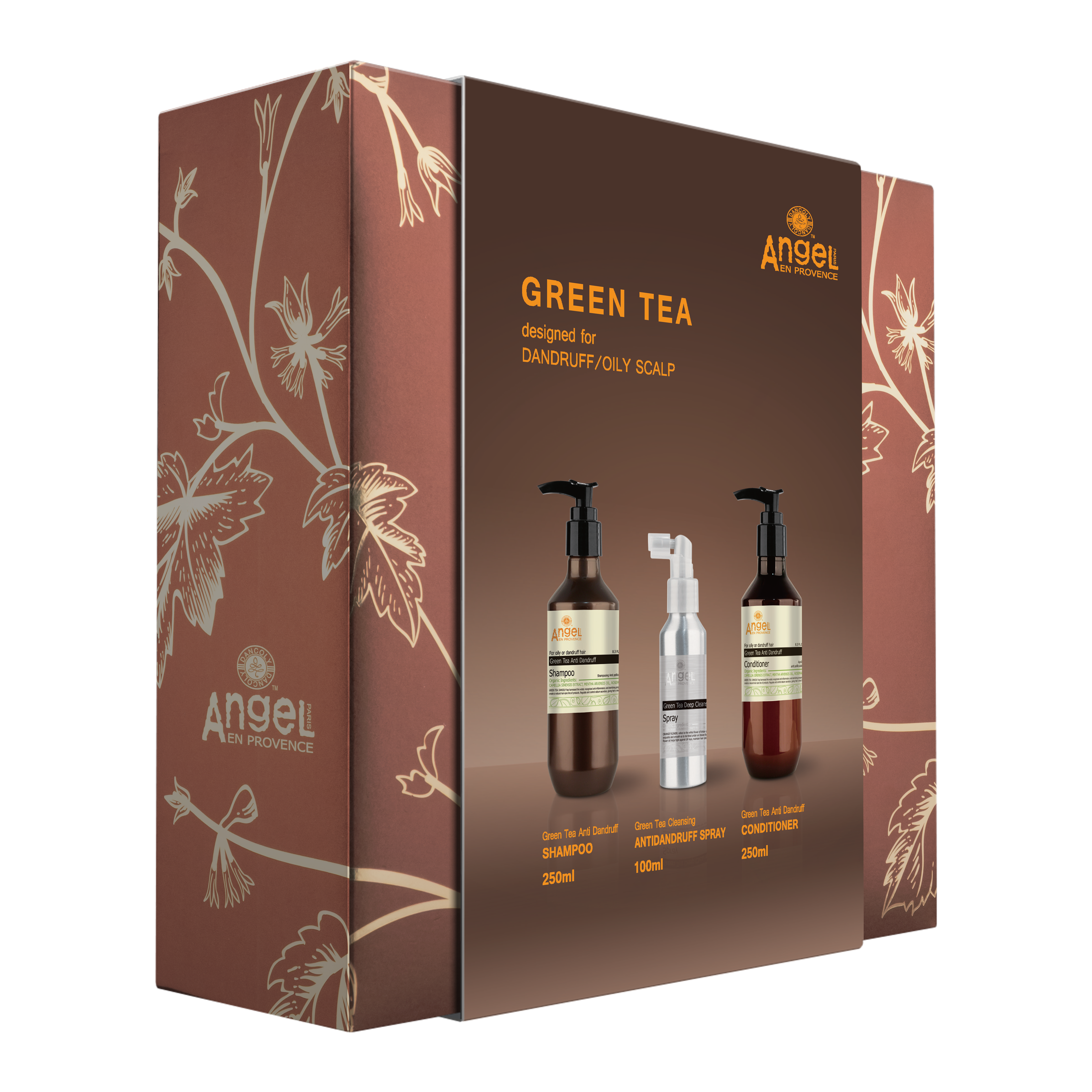 Angel En Provence Green Tea Anti-Dandruff Shampoo, Conditioner & Spray Holiday Gift Set 2026 - Image 2