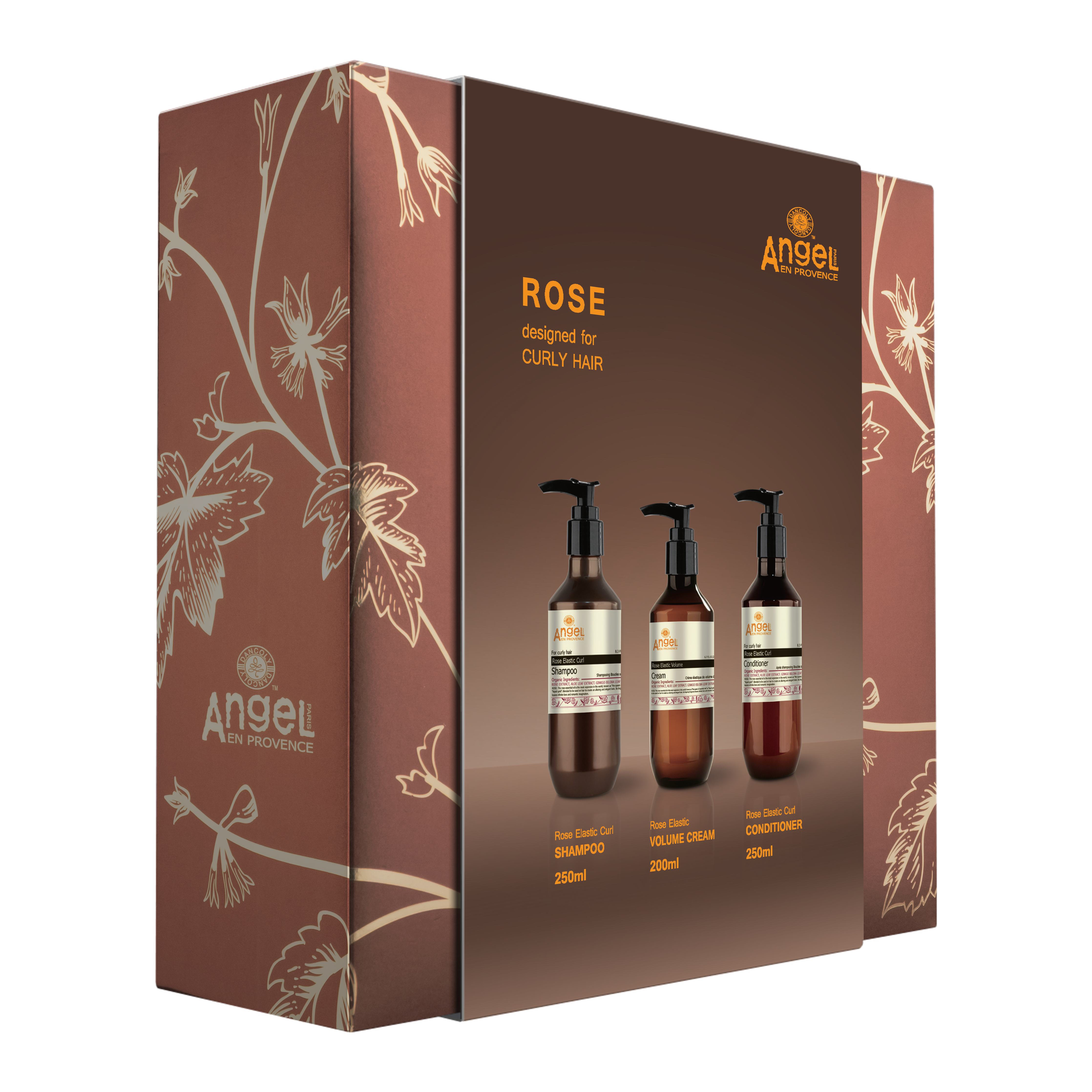 Angel En Provence Rose Elastic Curl Shampoo, Conditioner & Volume Cream Holiday Gift Set 2026 - Image 2