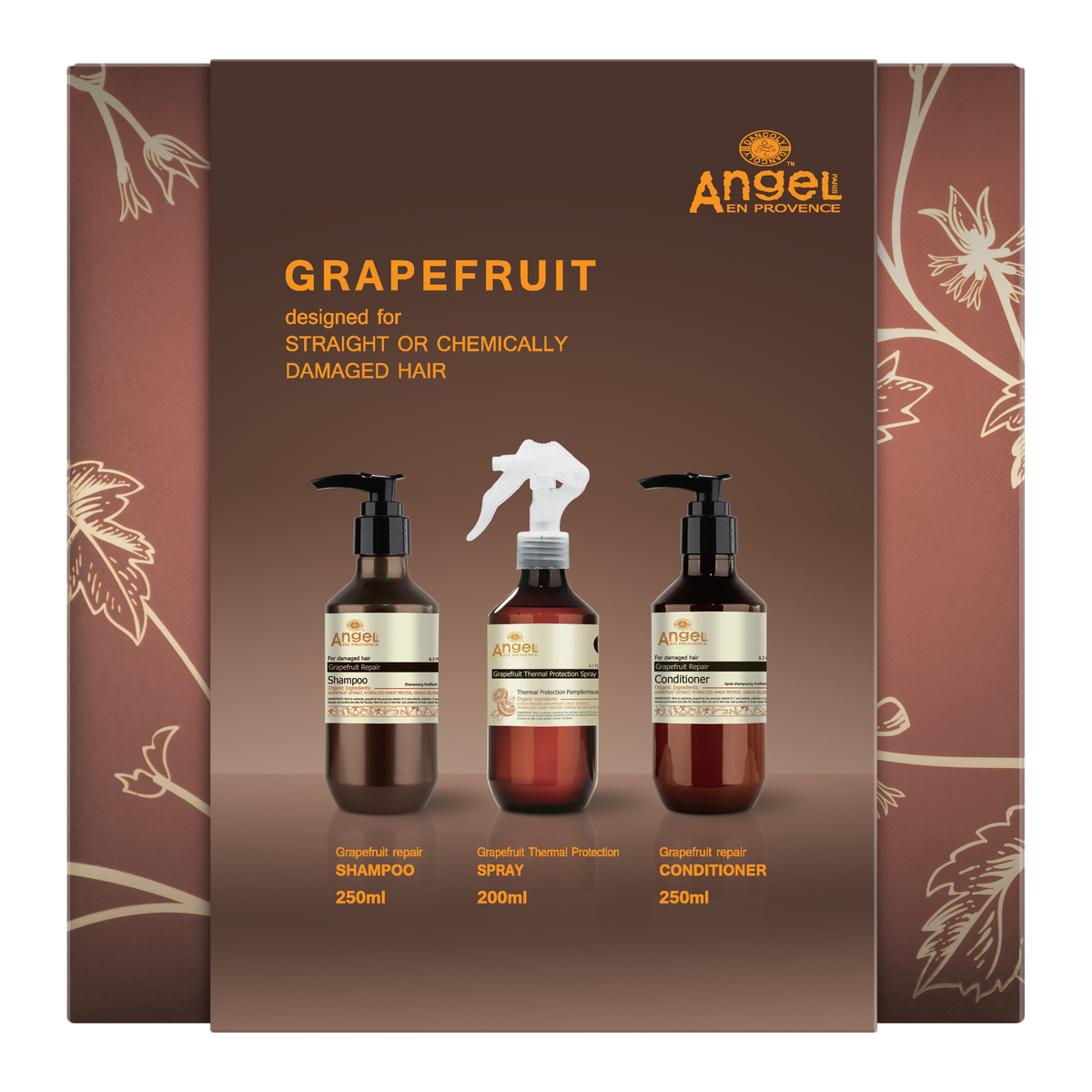 Angel En Provence Grapefruit Repair Shampoo, Conditioner & Thermal Protection Spray Holiday Gift Set 2026