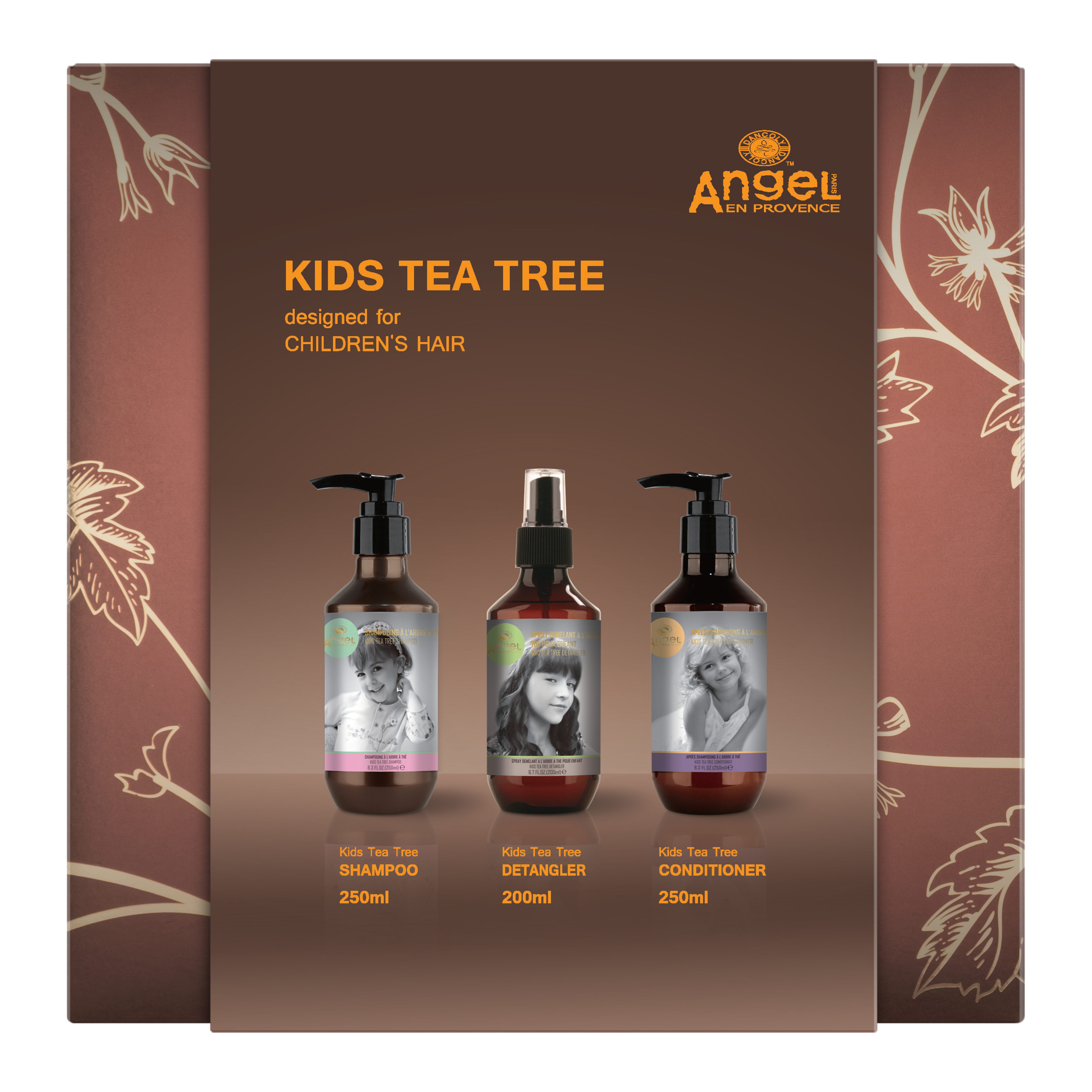 Angel En Provence Kids Tea Tree Shampoo, Conditioner & Detangler Holiday Gift Set 2026