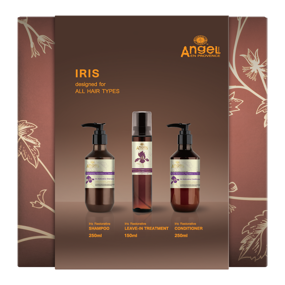 Angel En Provence Iris Shampoo, Conditioner & Leave-In Treatment Holiday Gift Set 2026