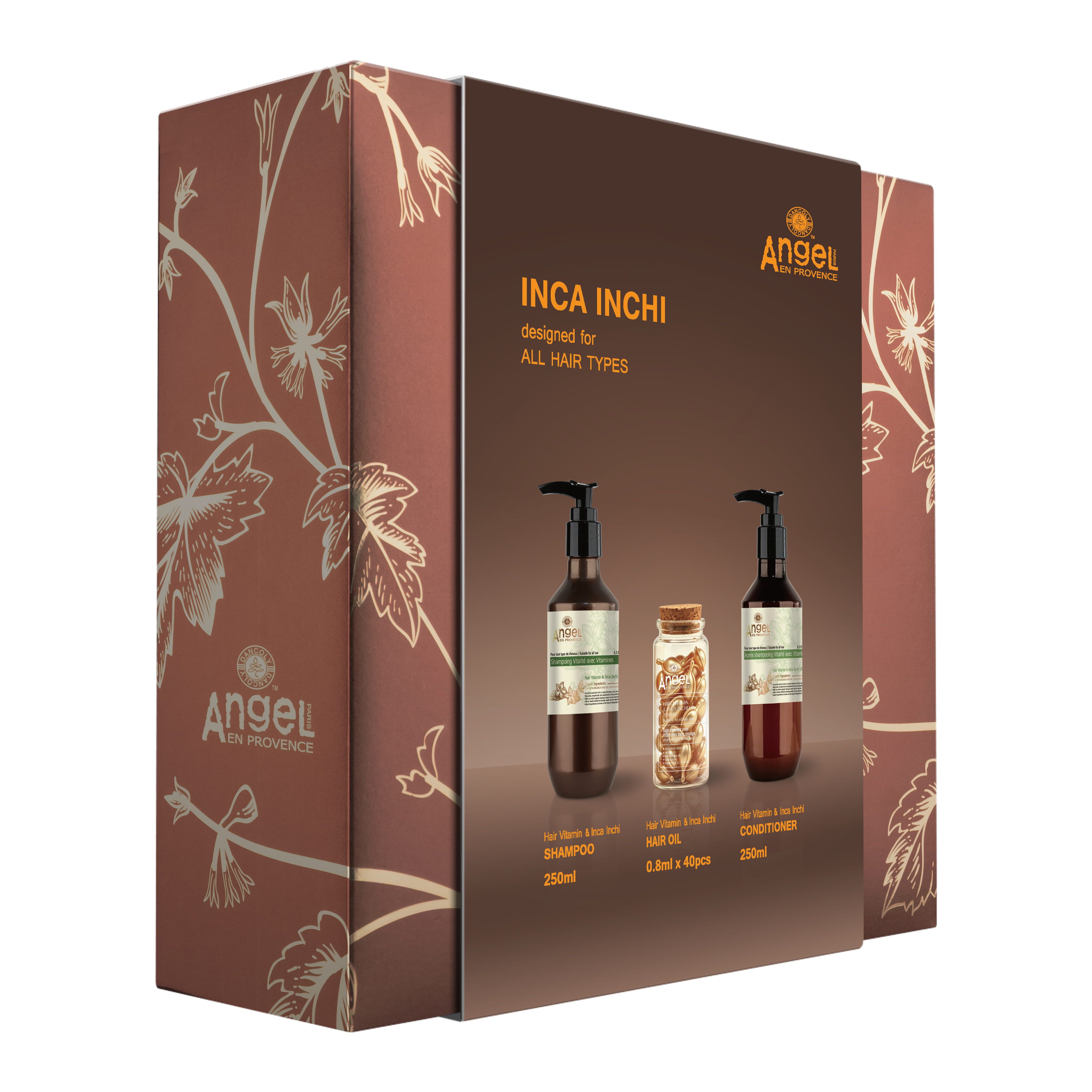 Angel En Provence Inca Inchi Shampoo, Conditioner & Leave-In Oil Holiday Gift Set 2026 - Image 2