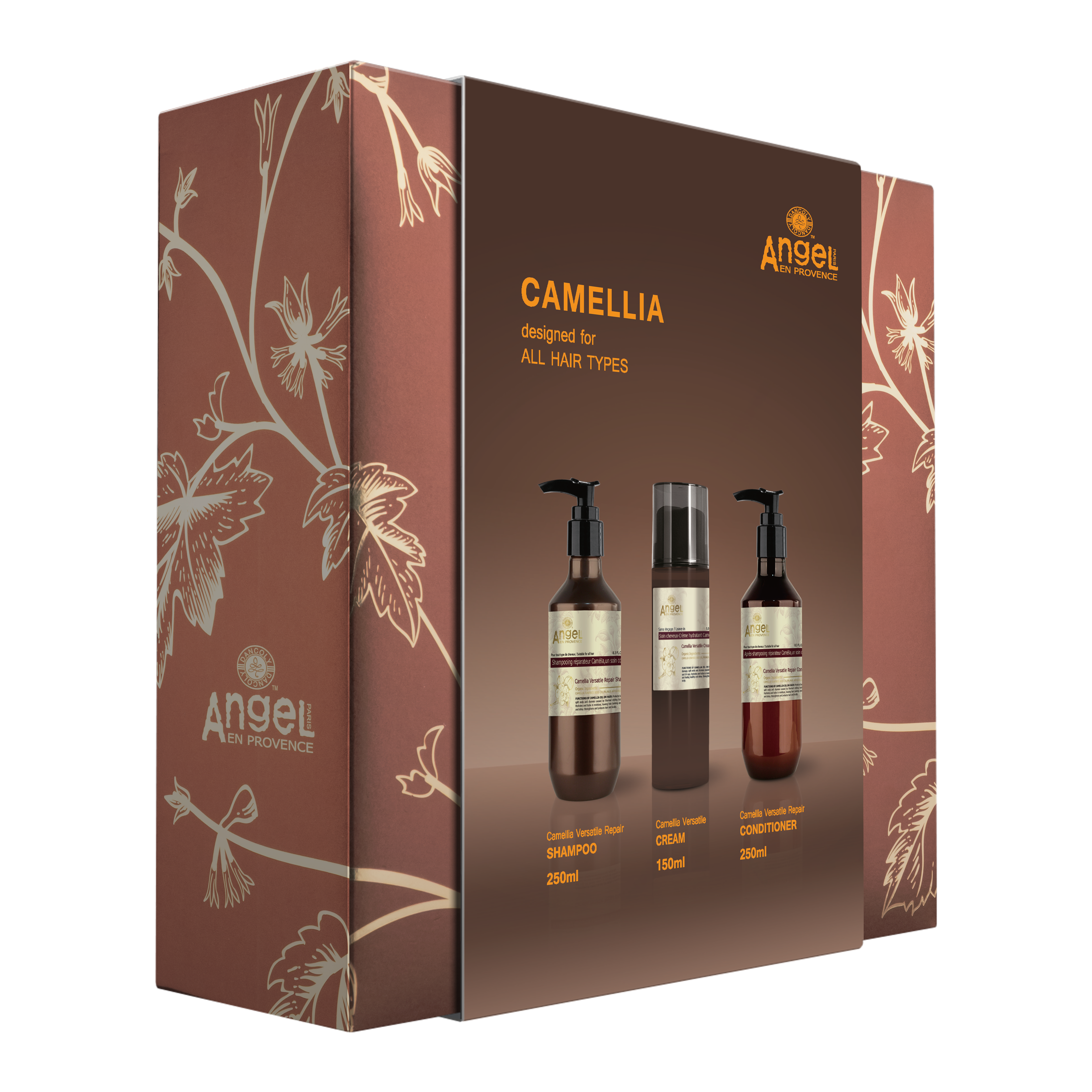 Angel En Provence Camellia Versatile Repair Shampoo, Conditioner & Cream Holiday Gift Set 2026 - Image 2