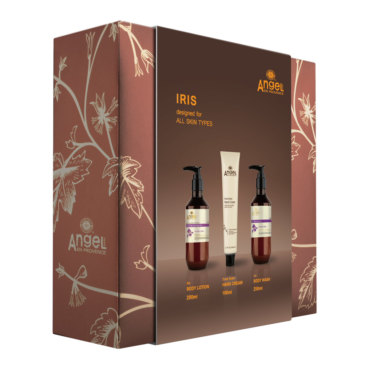 Angel En Provence Iris Body Lotion, Shea Butter Hand Cream & Iris Body Wash Holiday Gift Set 2026