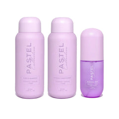Pastel Collective TONE mist trio bundle, three light purple bottles