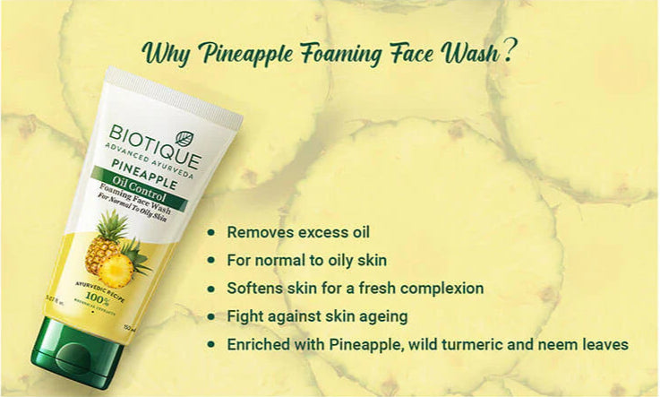 Biotique Pineapple Oil Control Foaming Face Wash 150ml