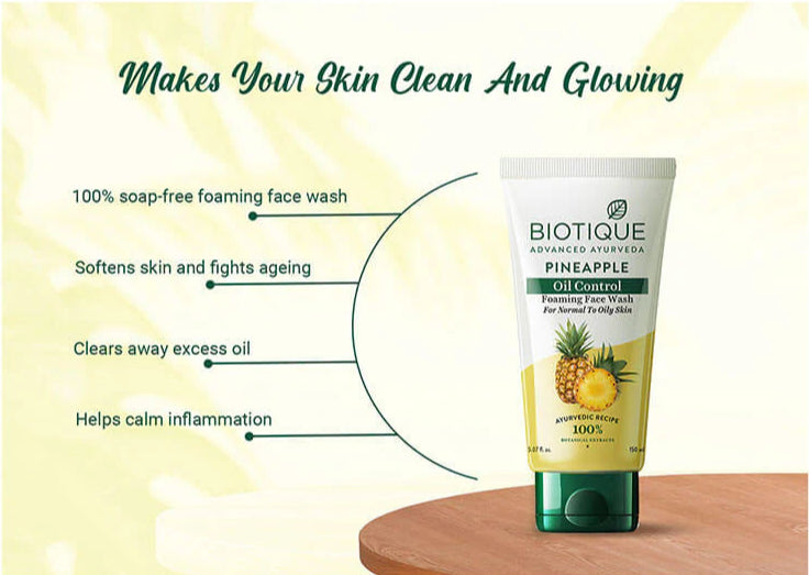 Biotique Pineapple Oil Control Foaming Face Wash 150ml