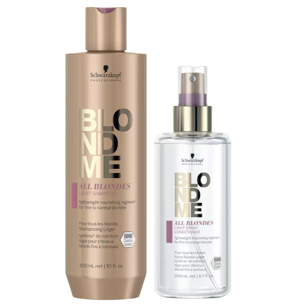 Schwarzkopf - BlondMe All Blondes Light Shampoo & Spray Conditioner Bundle