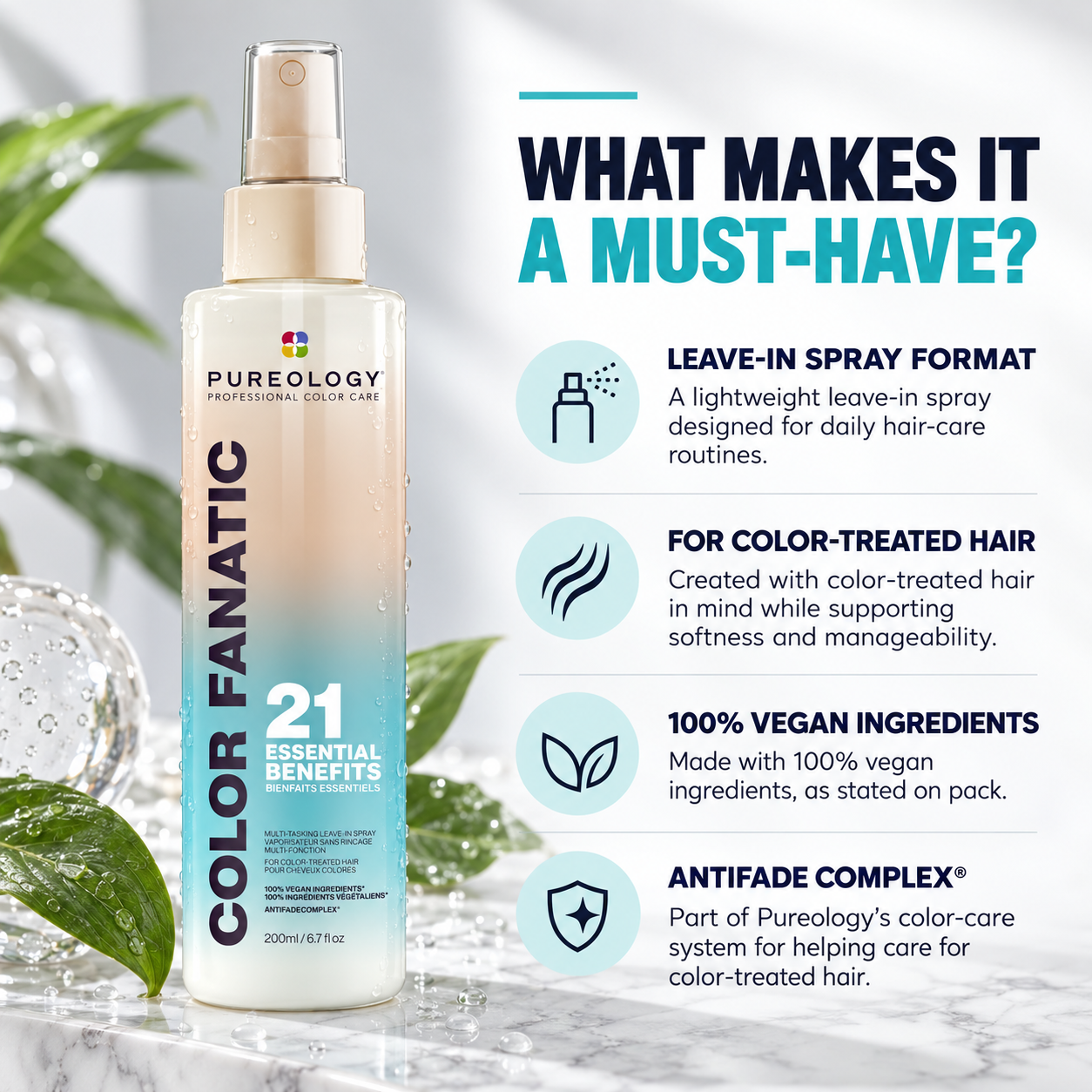 Pureology Colour Fanatic Multi-Tasking Leave-In Spray 200ml