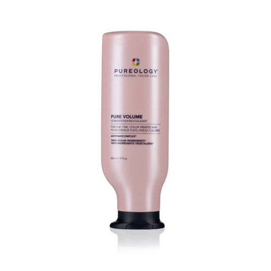 Pureology Pure Volume conditioner bottle, pink with black cap