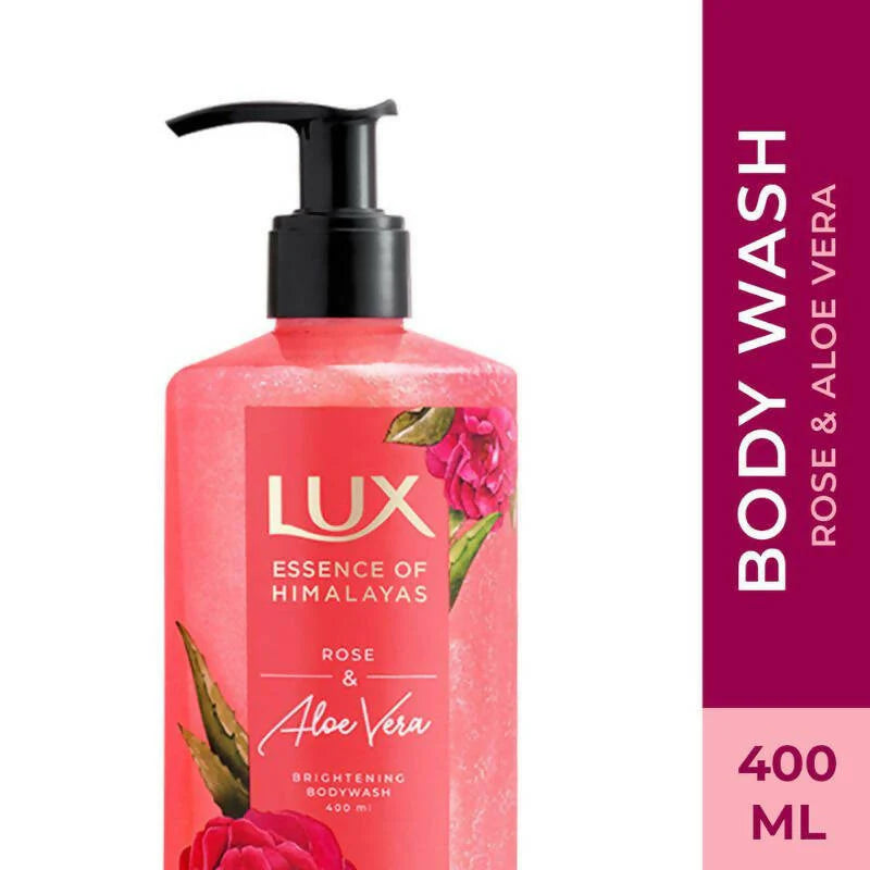 Lux - Essence Of Himalayas Rose & Aloe Vera Brightening Body Wash 400ml