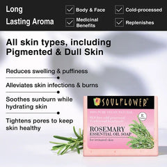 SoulFlower - Rosemary Oil Soap for Intense Nourishment 150g