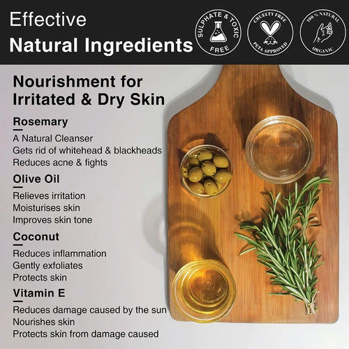 SoulFlower - Rosemary Oil Soap for Intense Nourishment 150g