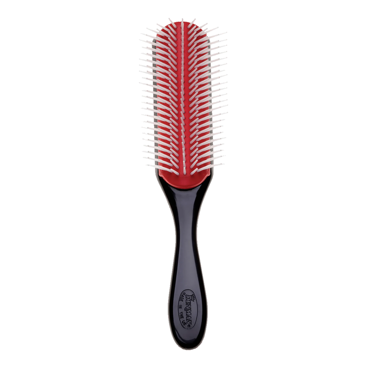 Denman D4 The Original Styler 9 Row Black/Red Brush - Kess Hair and Beauty