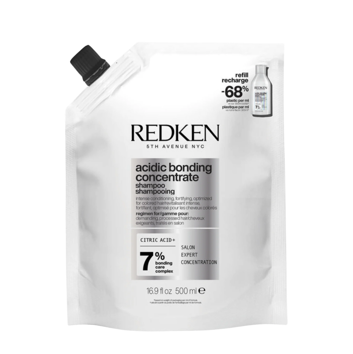 Redken Acidic Bonding Concentrate Shampoo Refill Pouch – 500ml