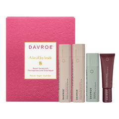 Davroe Repair Senses Christmas quad pack: pink box with four hair repair products