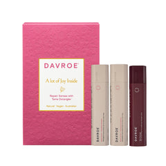 Davroe repair senses trio pack gift set: pink box with 3 bottles