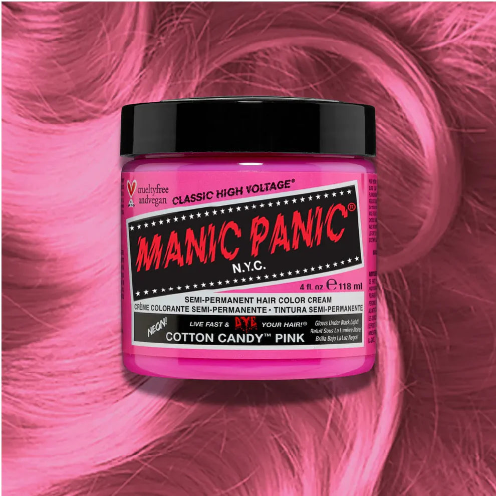 Manic Panic Classic High Voltage Semi-Permanent Hair Colour 118ml – Cotton Candy Pink