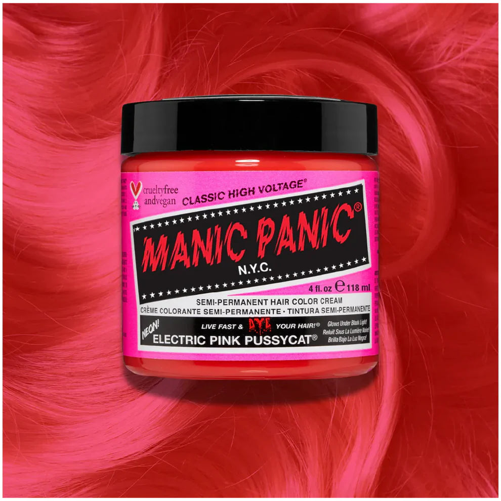 Manic Panic Classic High Voltage Semi-Permanent Hair Colour 118ml – Electric Pink Pussycat