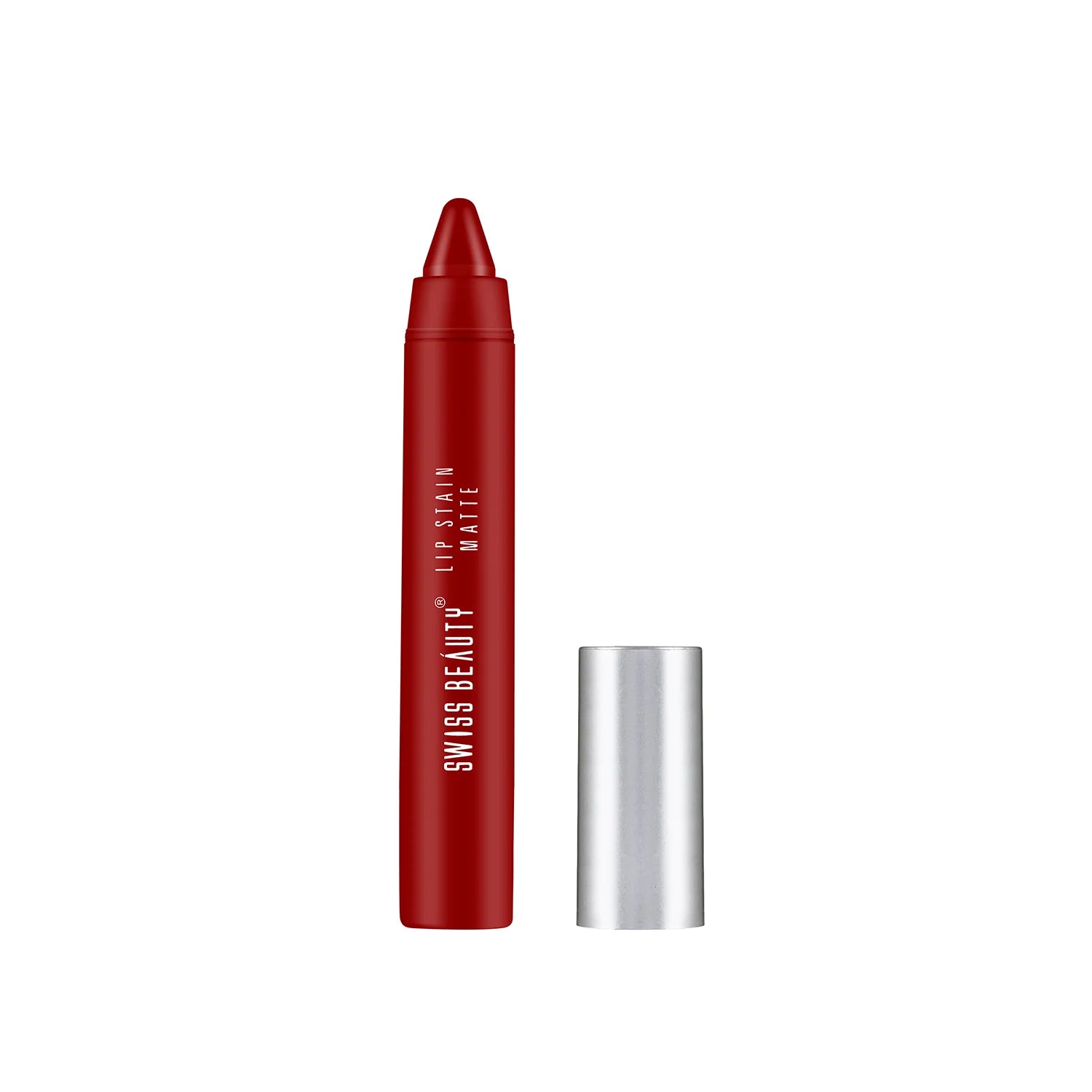 Swiss Beauty Lip Stain Matte Lipstick Shade No. 01 Russian Red