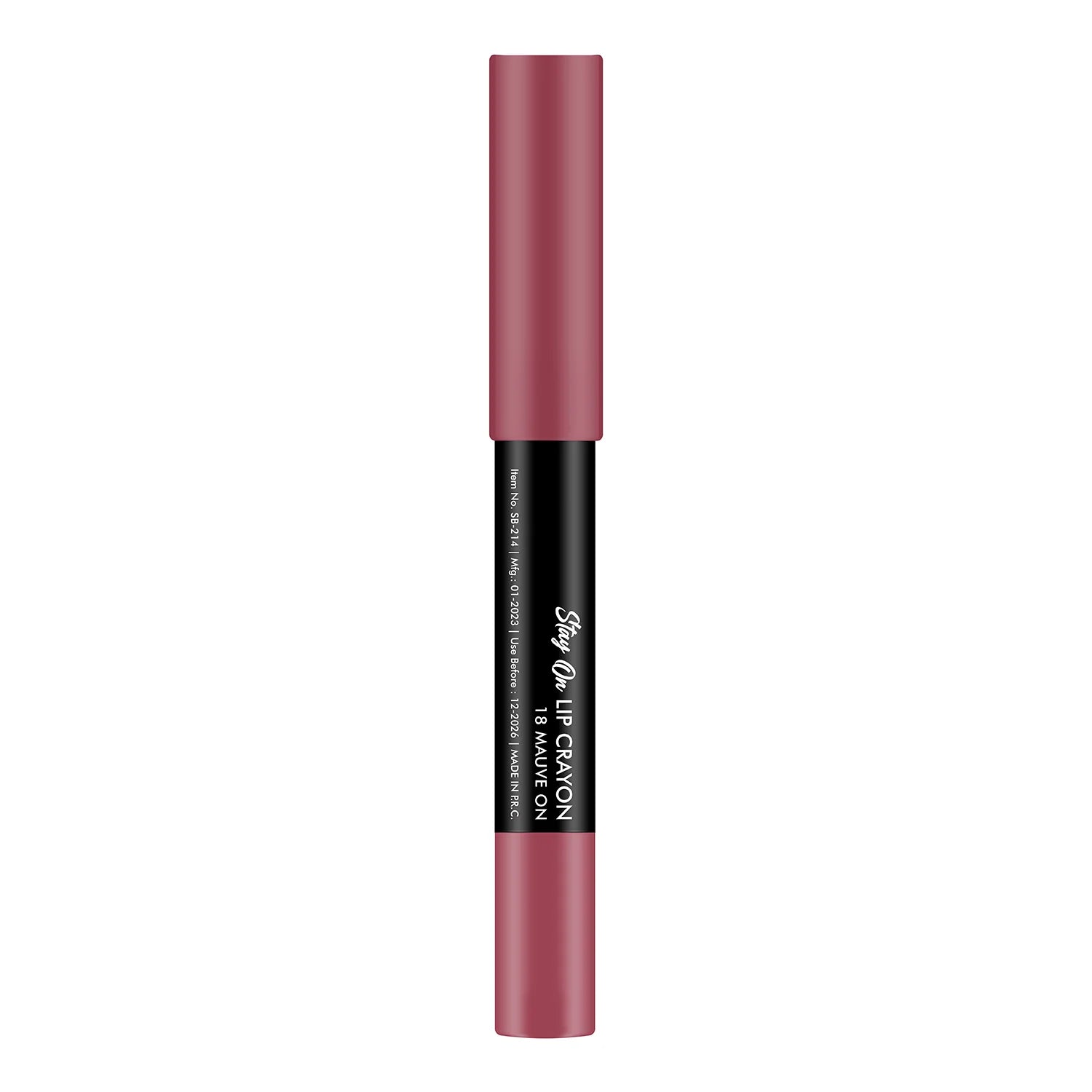 Swiss Beauty Stay on Matte Lip Crayon Shade No. 18 Mauve On