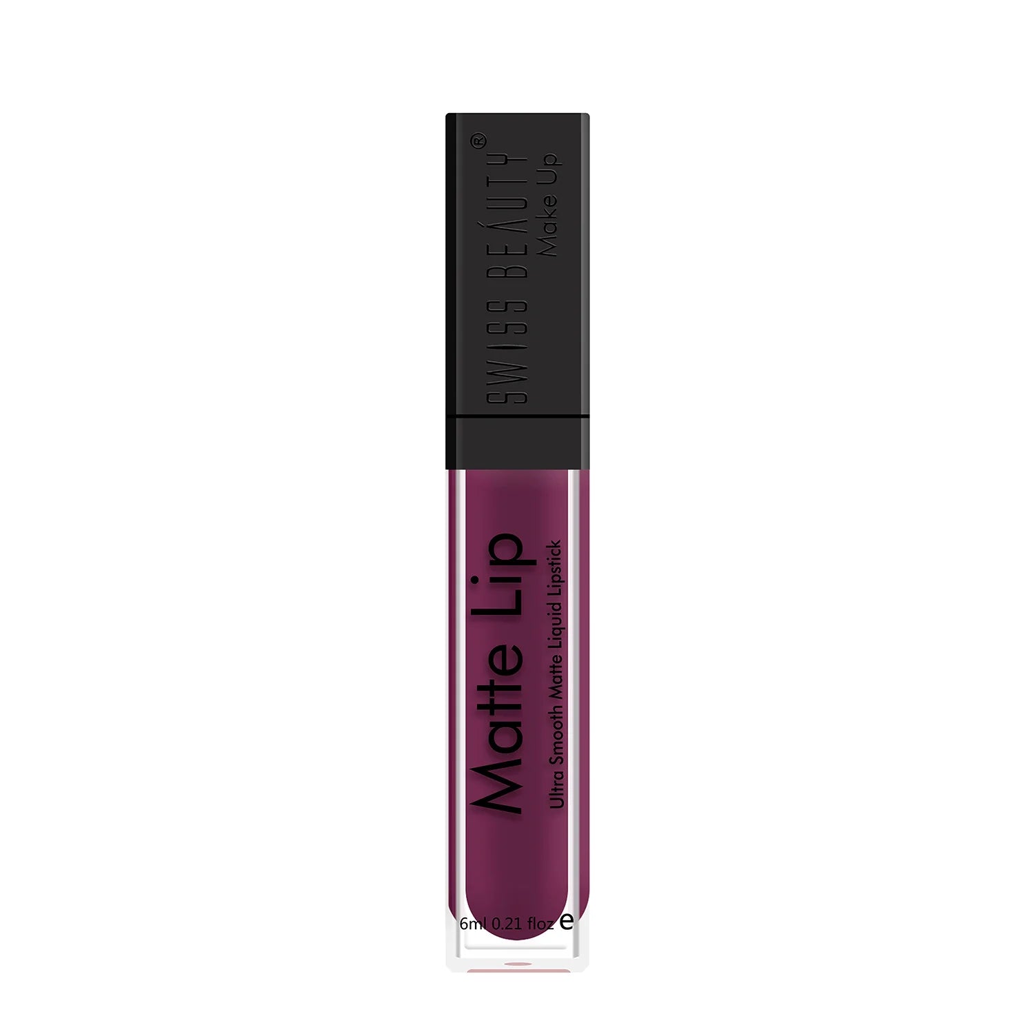 Swiss Beauty - Matte Lip Liquid Lipstick Shade No. 26 Purple-Villain