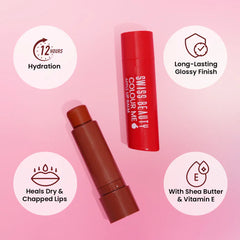 Swiss Beauty - Colour Me Lip Balm Apple Burst Shade No. 3