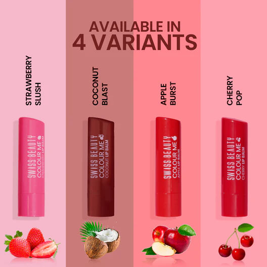Swiss Beauty - Colour Me Lip Balm Apple Burst Shade No. 3
